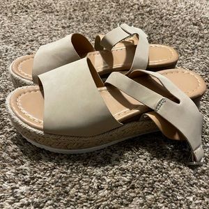 Cream Sandals